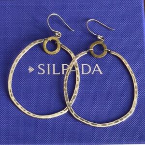 Silpada Mixed Metal Oval Earrings